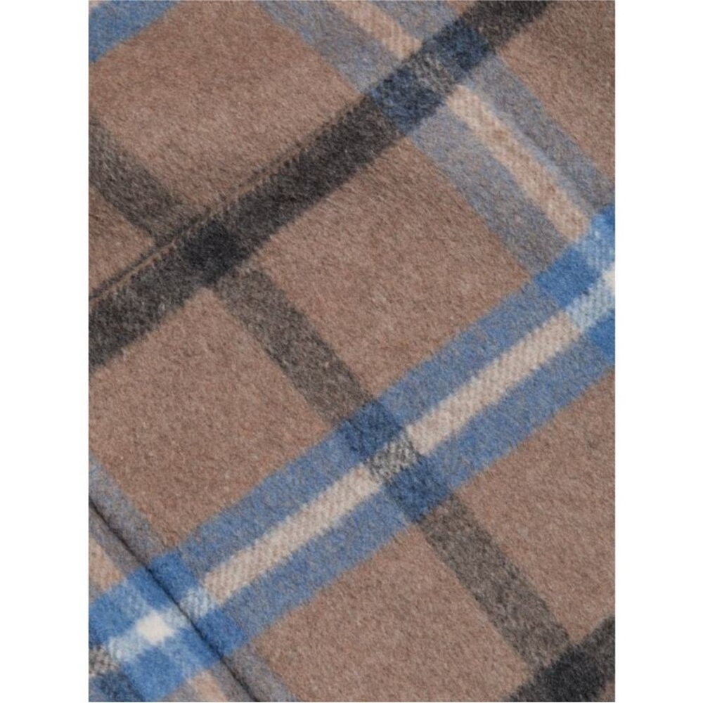 Elie Tahari blue Wallace plaid coat, size medium - Picture 3 of 10